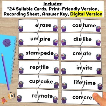 Syllable Centers: Open, Closed, and Silent e Sorts and Word Building