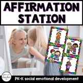 Affirmation Station with Pictures Rainbow - Boho - Mirror 