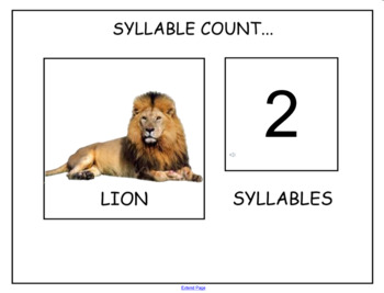 Preview of Syllable Count (SmartBoard)