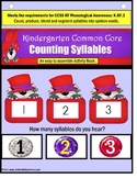 Syllable Counting Interactive Literacy Activity Task Cards