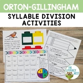 Syllable Division Activities for Explicit Phonics and Orto