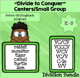 Syllable Division Activity Cards Bundle "Divide to Conquer"