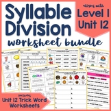 Syllable Division & Compound Words Worksheets, Level 1, Un