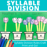 Syllable Division Craft - Spring Flowers Syllable Rules Ph