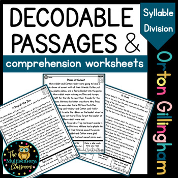 Preview of Syllable Division Decodable Passages Science of Reading Fluency & Comprehension