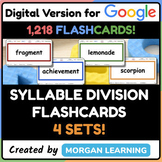 Syllable Division Flashcard Bundle: 4 Sets with 1,218 Flashcards!