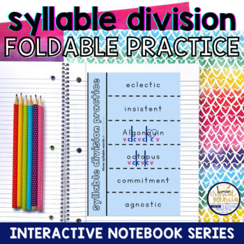 Preview of OG Syllable Division Foldable Activities for Interactive Notebooks
