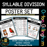 Syllable Division Posters for Orton Gillingham Lessons