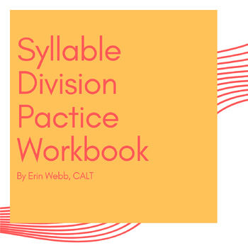 Preview of Syllable Division - Practice Workbook