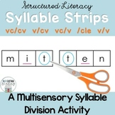 Syllable Division Strips Orton Gillingham