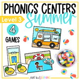 Syllable Division Summer Phonics Centers - Multisyllabic S