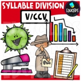 Syllable Division - V/CCV - Clip Art Set {Educlips Clipart}