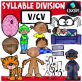 Syllable Division - V/CV - Clip Art Set {Educlips Clipart}