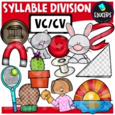 Syllable Division - VC/CV - Clip Art Set {Educlips Clipart}