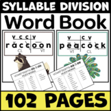 Syllable Division Word Book (VC/CV, V/CV, VC/V, V/V)