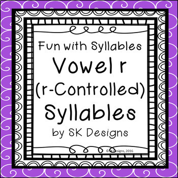 Preview of Syllables Vowel R w Google Slides™ and distance learning compatibility