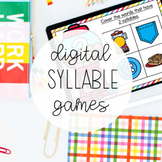 Syllable Games for Google Classroom (Distance Learning)