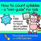Syllable Counting - Phonological Awareness - Emergent Lite