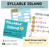 Syllable Island: A printable board game to practice syllab