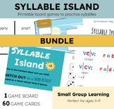 Syllable Island: printable board games to practice syllabl