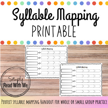 Preview of Syllable Mapping Printable