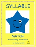 Syllable Match Word Building Worksheets