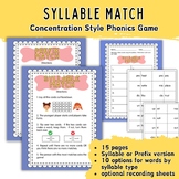 Syllable Match and Prefix Match
