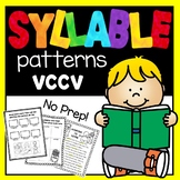 Syllable Patterns: VCCV worksheets and decodable story