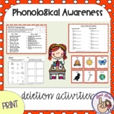 Syllable & Phoneme Deletion Picture Based Cards Phonologic