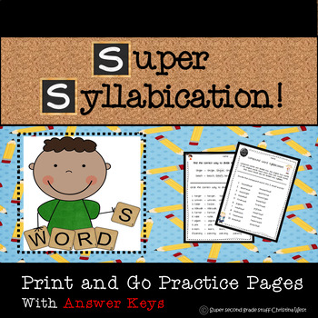 Preview of Syllable Practice Worksheets