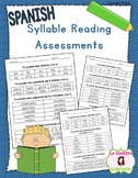 Guided Reading Tools: Syllable Reading Assessments (Spanish)
