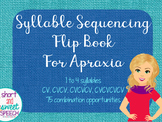 Syllable Sequencing Flip Book for Apraxia