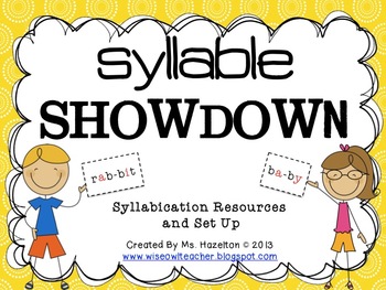 Preview of Syllable Showdown [Syllabication Overview and Resources] CCSS Aligned