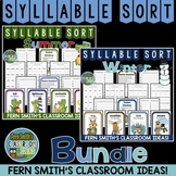 Winter and Summer Syllable Sort Center Bundle