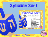 Syllable Sort (Hanukkah Edition) FREEBIE