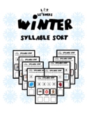 Syllable Sort - WINTER Theme By Lit Learners