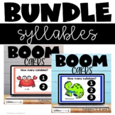 Syllable Sorting Activity Bundle Boom Cards Distance Learning