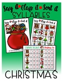 Syllable Sorting - Christmas