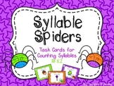 Halloween Task Cards: Syllable Spiders