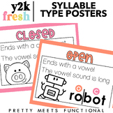 Syllable Type Posters for Language Arts - Reading - Spelli