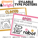 Syllable Type Posters for Language Arts - Reading - Spelli