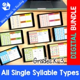 Syllable Types DIGITAL Activities K-3