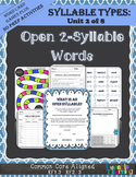 Syllable Types: Open Syllables
