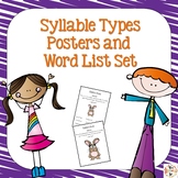Syllable Types Phonics Posters and Word Lists