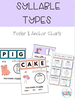 Preview of Syllable Types (Poster & Charts)