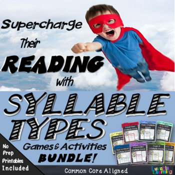 Preview of Syllable Types Units 1-8 Bundle Plus Editable Templates!