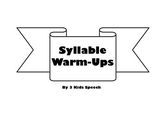 Syllable Warm-Ups
