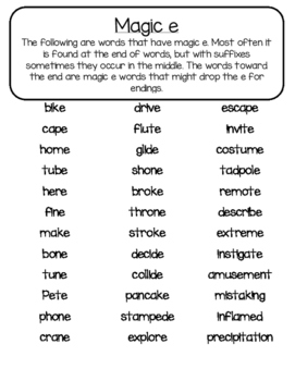 Syllable Word Lists by Charming Classroom Creations | TpT