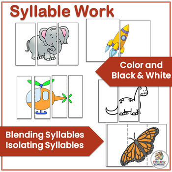 Syllable Worksheets by Primarily Learning | Teachers Pay Teachers