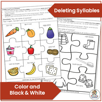 Syllable Worksheets by Primarily Learning | Teachers Pay Teachers